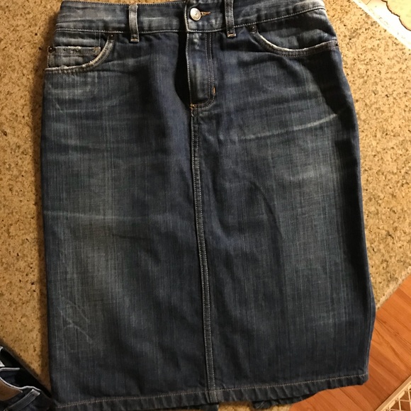 Massimo Dutti M.DW. Jeans and Cotton Denim Skirt - Picture 1 of 5